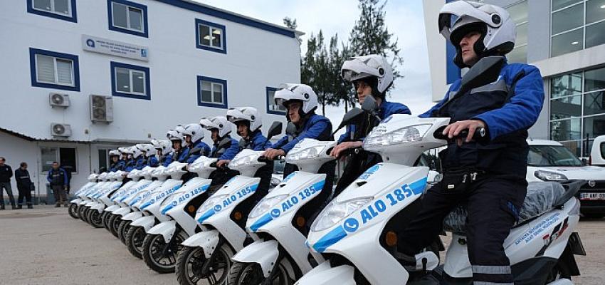 Büyükşehir'in elektrikli motosikletleri yollarda ASAT'ınsayaç okuma personelleri kullanıyor