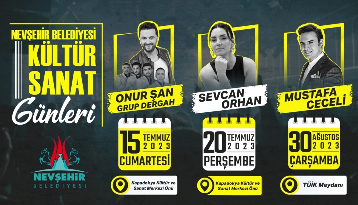 Nevşehir Belediyesi Yaz Konserleriyle Kültür ve Sanat Dolu Bir Yaz Sizi Bekliyor!