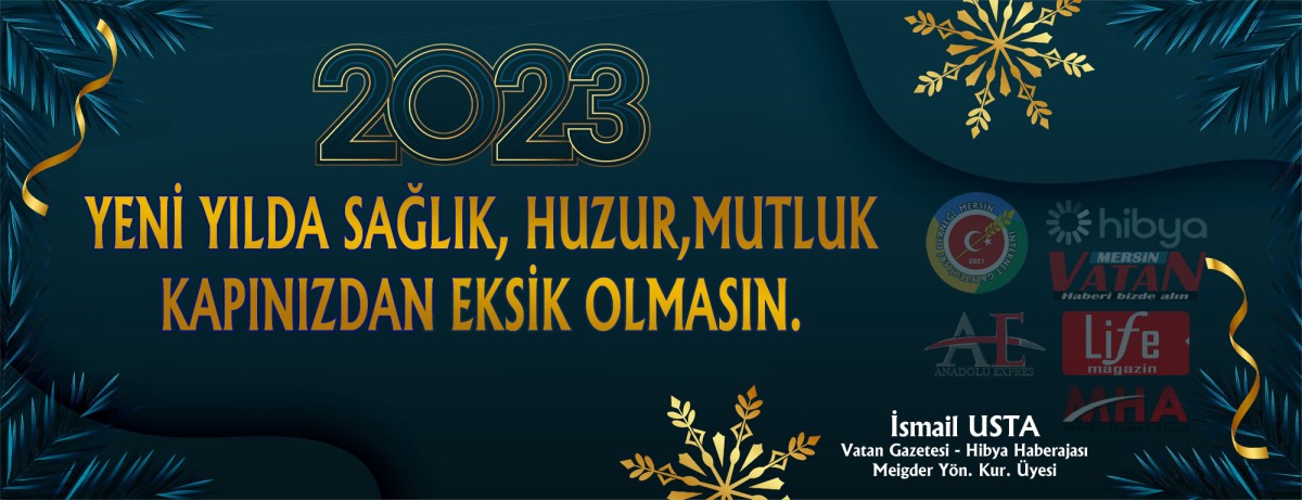 Mersin Vatan Gazetesi Yeni yıl Mesajı 2023