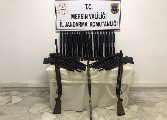 Mersin'de Kaçak üretim av tüfeği satışına operasyon