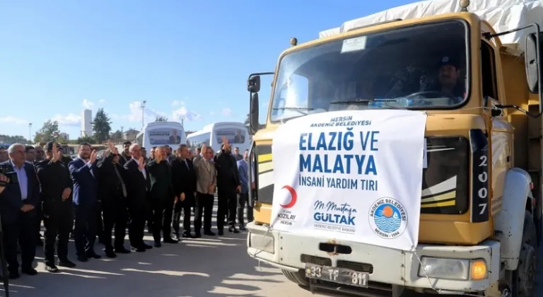 11 Kamyondan Oluşan Yardım Konvoyu Akdeniz’den Yola Çıktı