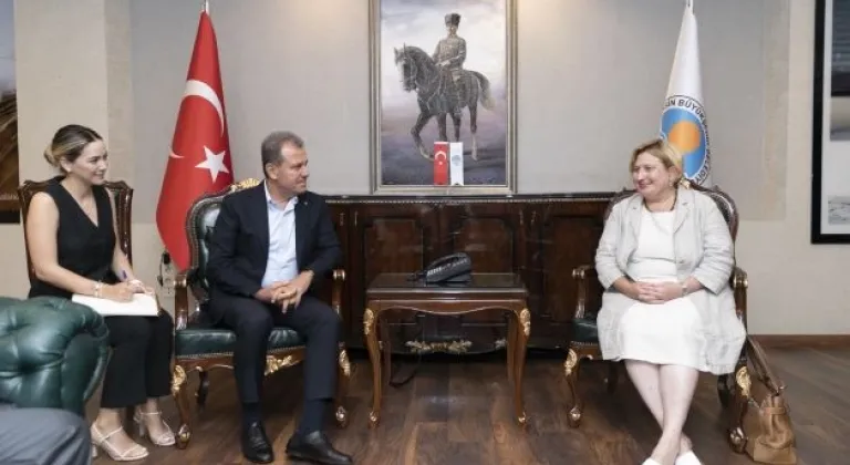 ABD Adana Konsolosu , Seçer’i ziyaretinde bulundu