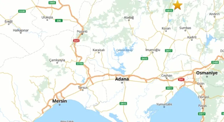 Adana Kozan’da 5.0 Büyüklüğünde Deprem Meydana Geldi