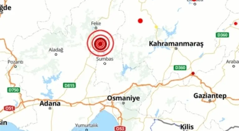 Adana'da 5 büyüklüğünde deprem