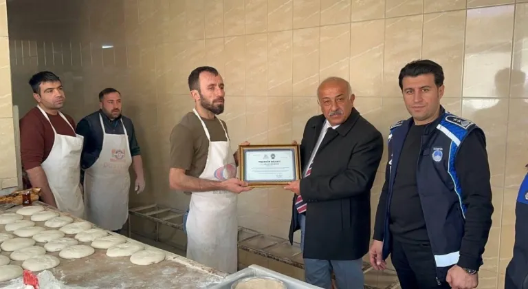 Adıyaman Belediyesi’nden başarılı işletmelere teşekkür belgesi