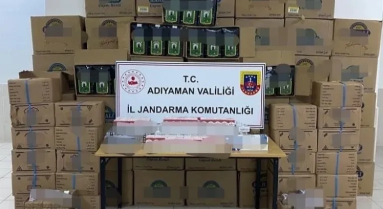Adıyaman Besni'de yüzlerce kaçak sigaralara el kondu