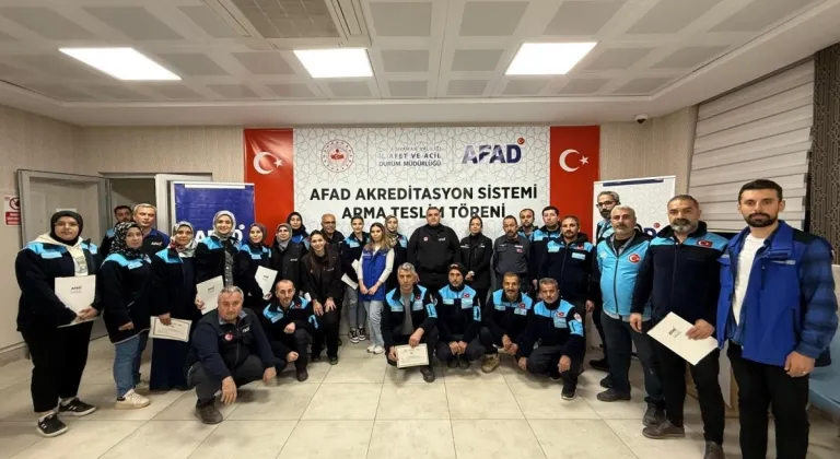 Adıyaman Yesevi Arama Kurtarma Ekibi 'Resmi Akreditasyon'unu aldı