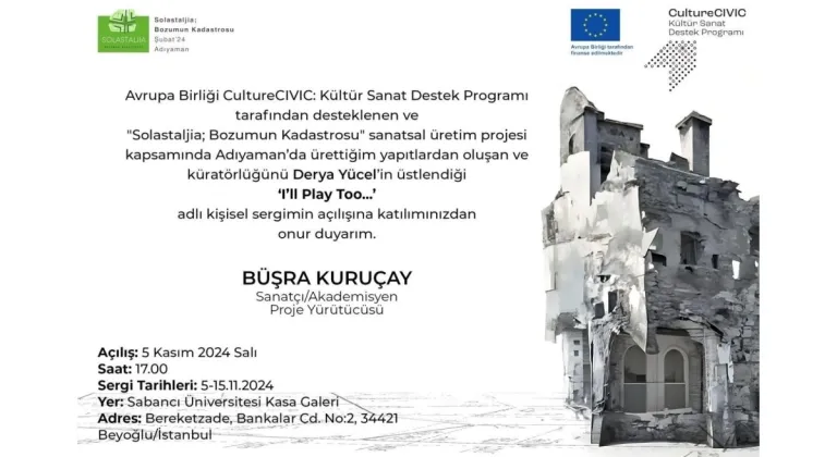 ADYÜ'lü akademisyenden İstanbul’da sanat sergisi, 'Solastaljia; Bozumun Kadastrosu'