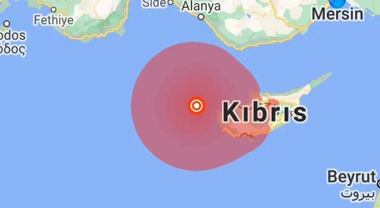 Akdeniz'de 6.4 şiddetinde deprem