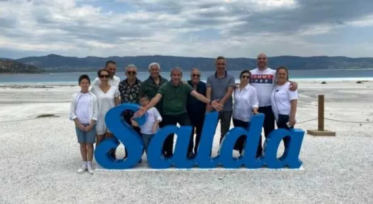 Akdenizli gazeteciler Salda gölünün korunması için Vali Arslantaş'a destek verdi