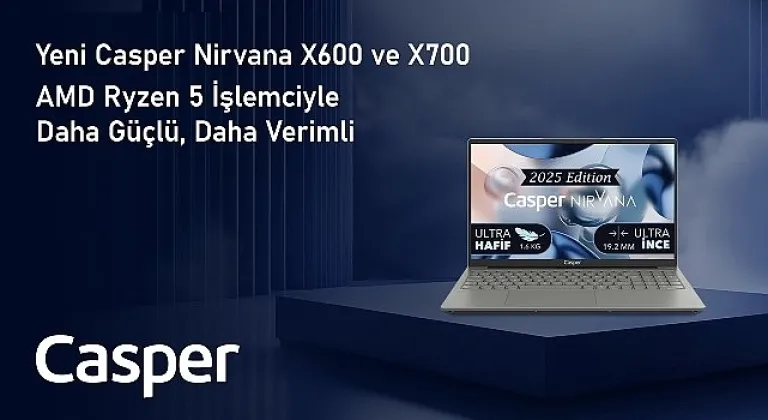 AMD Ryzen 5 İşlemciyle Güçlendirilen Casper Nirvana X600 ve X700 Performansta Çığır Açıyor