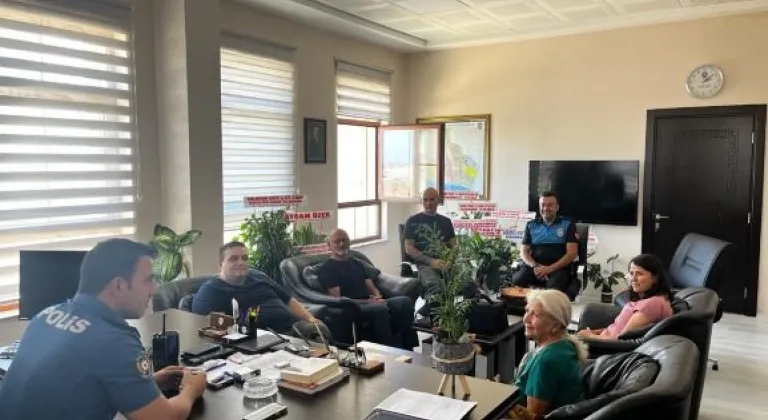 Anamurlu gazetecilerden Emniyet Müdürü Umar’a ziyaret