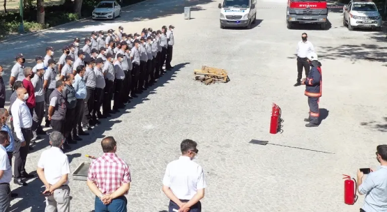 Ankara İtfaiyesi’nden ANFA personeline yangın tatbikatı eğitimi