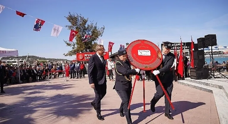 Atatürk'ün Ayvalık'a gelişinin 91'inci Yıl Dönümü kutlandı