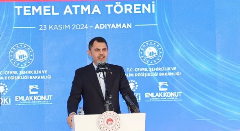 Bakan Murat Kurum Adıyaman’da: 'Çarşı Projesi’nin temeli atıldı, deprem çalışmaları değerlendirildi'