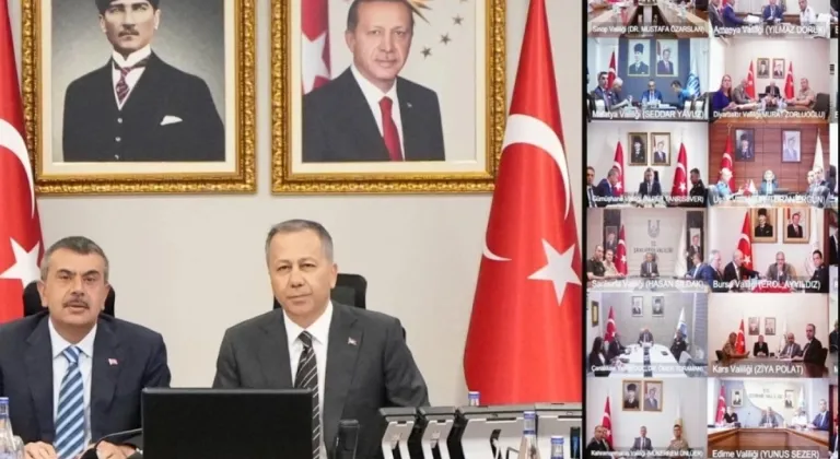 Bakan Tekin ve Yerlikaya, 81 İl Valisi ile Eğitim Yılı Hazırlıkları İçin Toplantı Yaptı