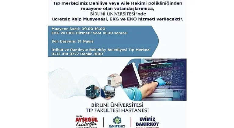 Bakırköy Belediyesinden Ücretsiz Kalp Sağlığı Taraması