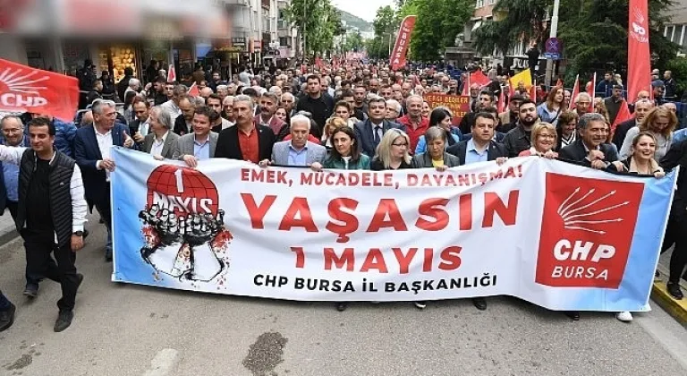 Başkan Aydın 1 Mayıs yürüyüşüne katıldı