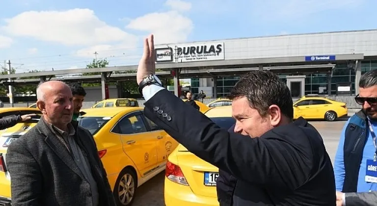 Başkan Aydın taksici esnafı ile kahvaltı yaptı