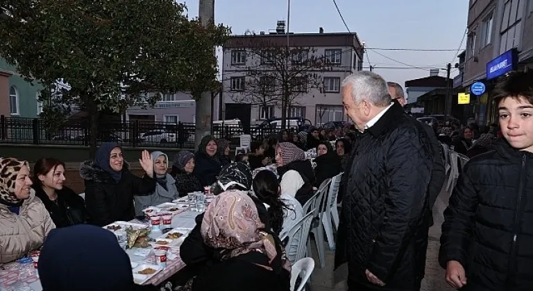Başkan Şadi Özdemir Gökçe Mahallesi'nde iftara katıldı