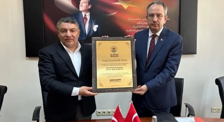 Başkan Şayir’den Kaymakam Kubilay’a 'fahri' berat