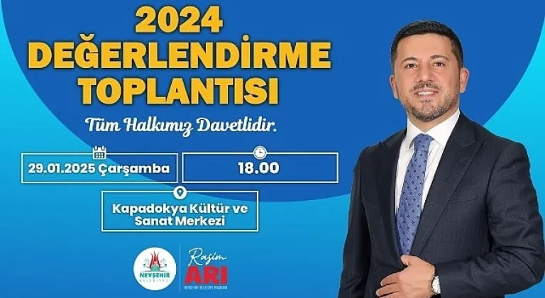 Belediye başkanı rasim arı, 2024 yılı değerlendirme toplantısını düzenleyecek