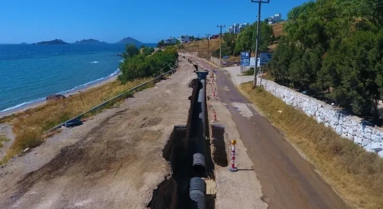 Bodrum’un kanalizasyon hattında yüzde 93 tamamlandı