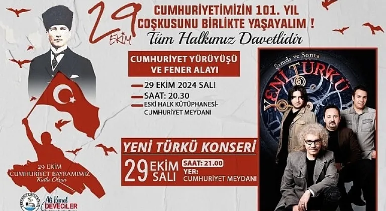 Burhaniye'de 101. Yıl Coşkusu