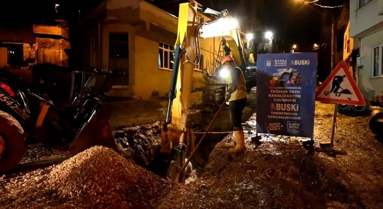 Bursa Büyükşehir gece gündüz sahada