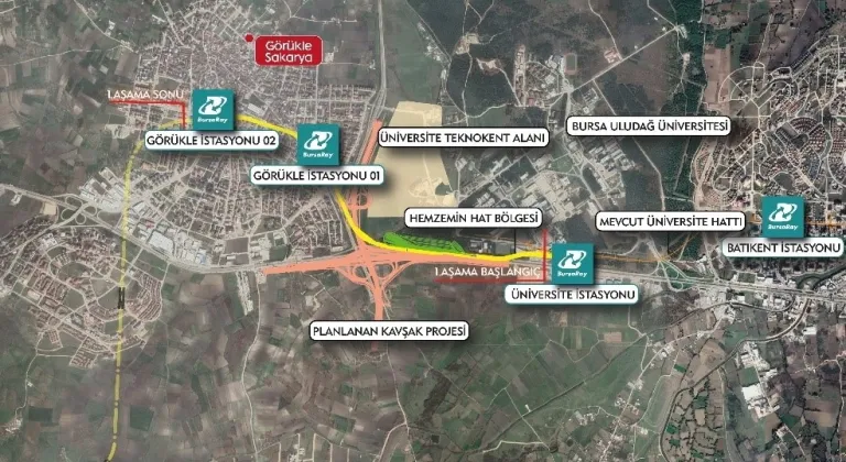 Bursa Görükle'ye metro hattı