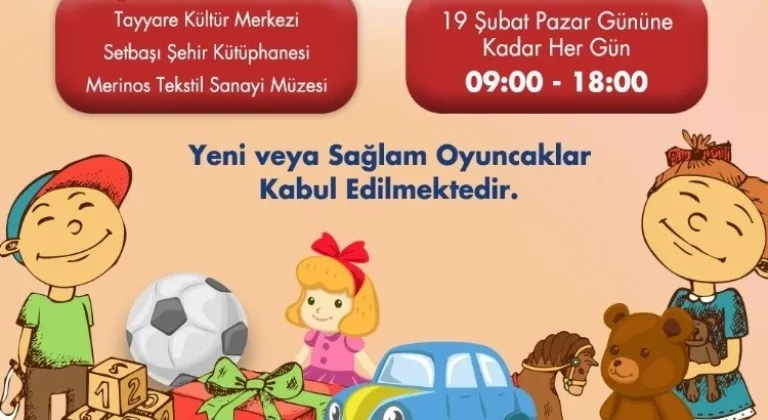 Büyükşehir Belediyesi ‘Oyuncaklarımızı ve Kitaplarımızı Paylaşıyoruz’ kampanyası düzenlendi.