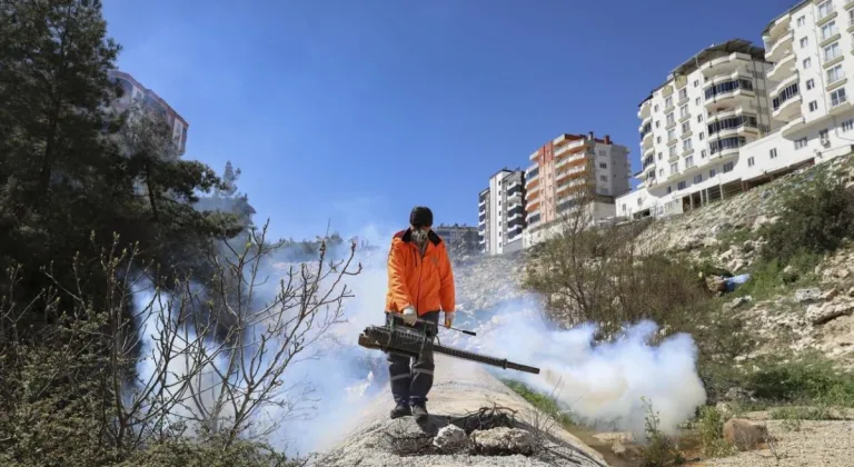 Büyükşehir, Gülnar'da Temizlik ve İlaçlama Çalışmalarına Devam Ediyor