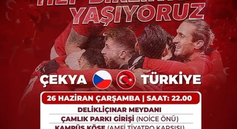 Büyükşehir, Milli Maç Heyecanını Şehrin Her Köşesine Taşıyor