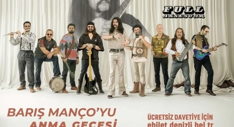 Büyükşehir’den Barış Manço’yu Anma Gecesi