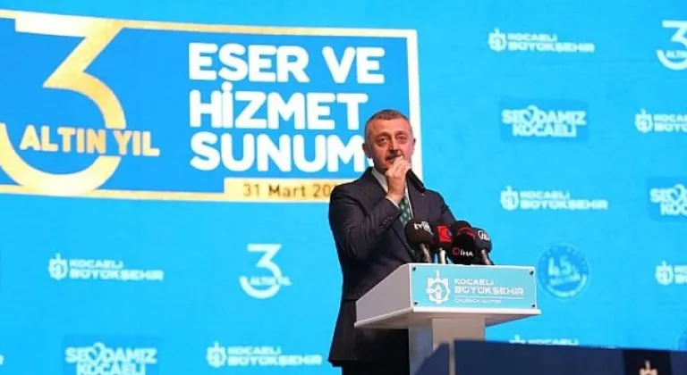 Büyükşehir'den Kocaeli'ye 3 yılda 4,5 milyarlık eser ve hizmet