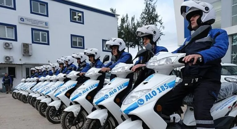 Büyükşehir'in elektrikli motosikletleri yollarda ASAT'ınsayaç okuma personelleri kullanıyor
