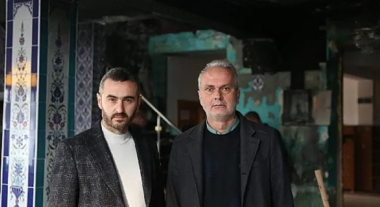 Büyükşehir'in Yenidoğan Camii'nde onarım çalışmaları devam ediyor