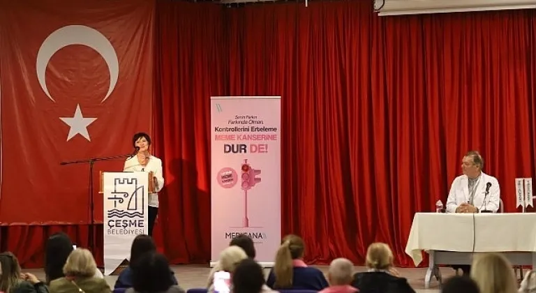 Çeşme'de Meme Kanseri Farkındalığına dikkat çekildi