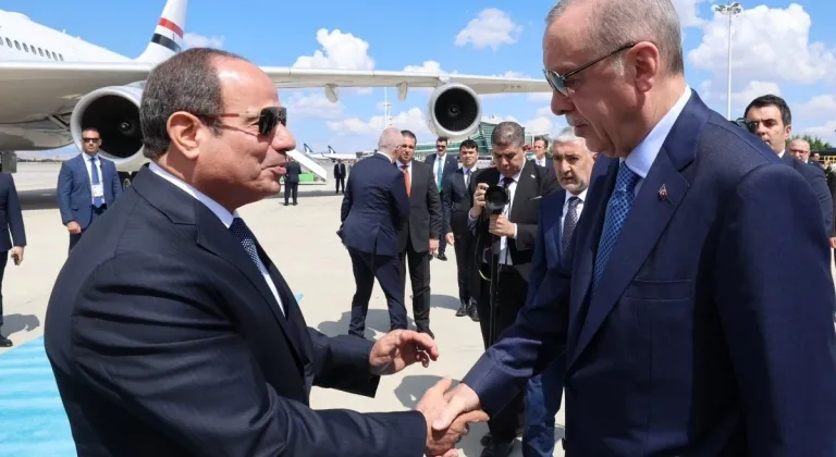 Cumhurbaşkanı Erdoğan, Mısır Cumhurbaşkanı Sisi'yi Ankara'da resmi törenle karşıladı