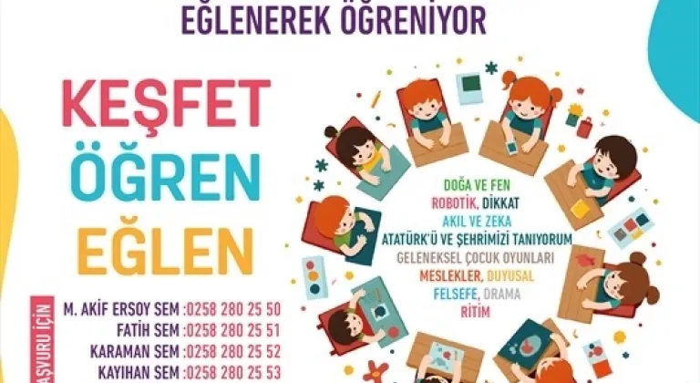 Denizli Büyükşehir Belediyesi’nden Çocuklara Eğlenceli Atölyeler