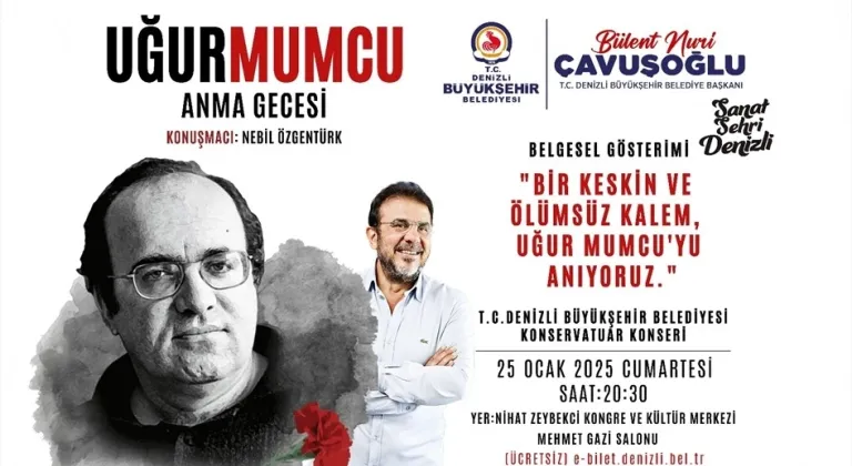 Denizli Büyükşehir, Uğur Mumcu'yu Anma Gecesi Düzenledi