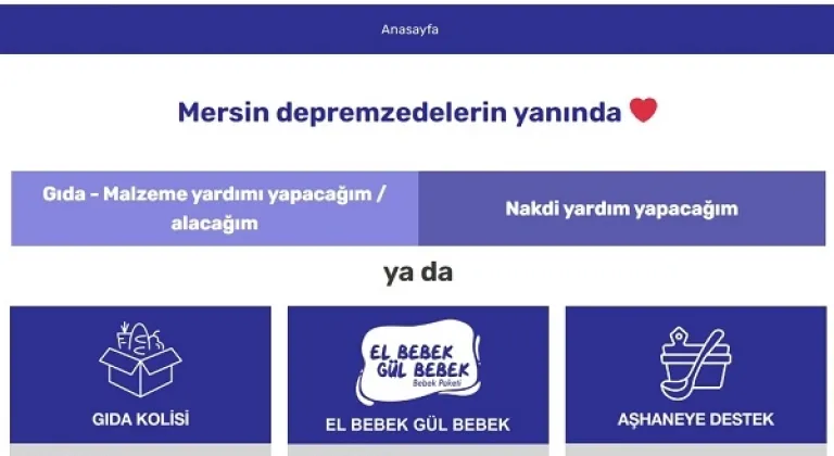 Depremzede Vatandaşlar İçin  Web Sitesi Kurdu