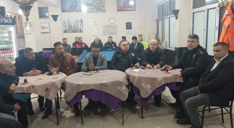Edirne Keşan'da Güvenlik Toplantısı Yenimescit Mahallesi'nde Yapıldı