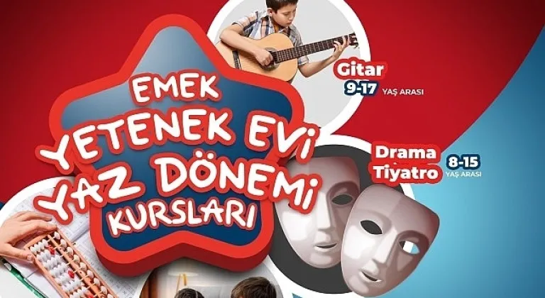 Emek Yetenek Evi'nde yaz dönemi kursları başlıyor