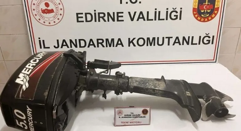 Enez'de tekne motoru hırsızlığı: 2 tutuklama