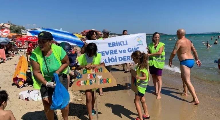 ERÇED Erikli Sahili'ni temizledi