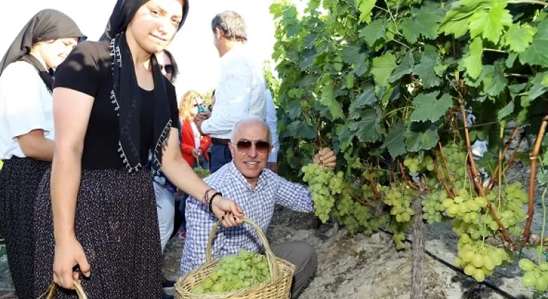 Esenlili Üreticilerin Üzüm Şenliği Sevinci