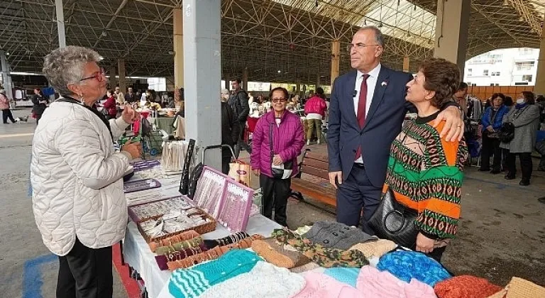 Gaziemir Belediyesi'nden kadınlara destek: El Emeği ve Satış Pazarı açıldı