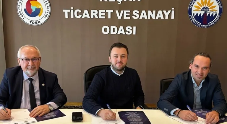 Güllü ve Arda’dan Keşan TSO’ya Nezaket Ziyareti