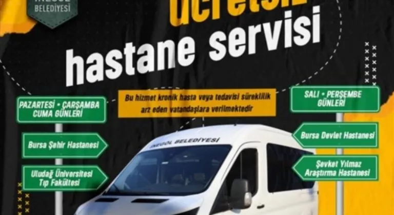 İnegöl Belediyesi’nden Bursa hastanelerine ücretsiz servis hizmeti